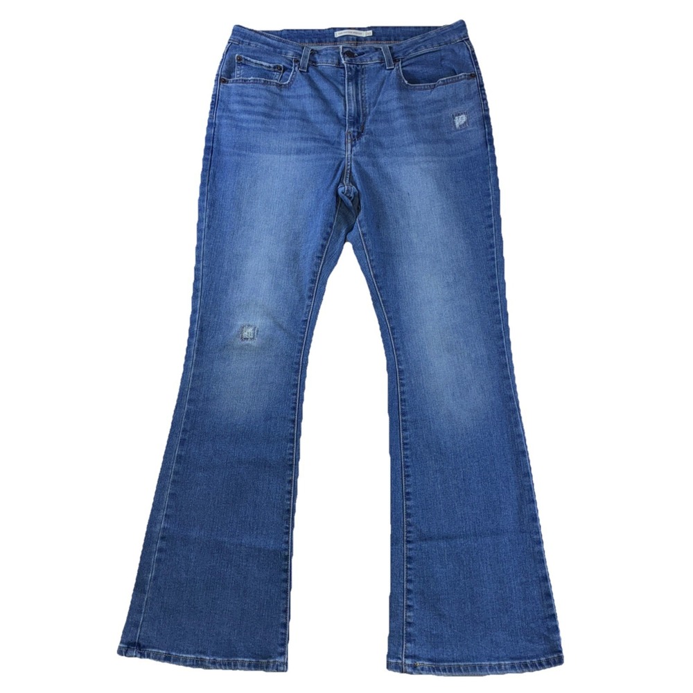 Levis 725 High Rise Bootcut Jeans‎ Blue Denim Medium Wash 32x30 18759-0170